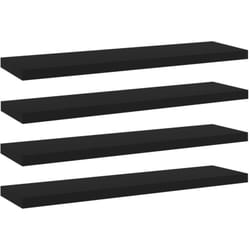 Panneaux de bibliothèque 4 pcs blanc bois d'ingénierie Vidaxl Black
