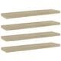 vidaXL Panneau de bibliothèque 4 pcs chêne sonoma bois d’ingénierie