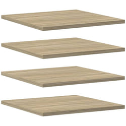 Panneau de bibliothèque 4pcs Chêne sonoma 40x40x1,5cm Aggloméré Vidaxl