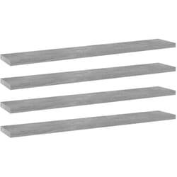 Panneaux de bibliothèque 4 pcs gris béton bois d'ingénierie Vidaxl