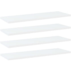Panneaux de bibliothèque 4 pcs blanc bois d'ingénierie Vidaxl
