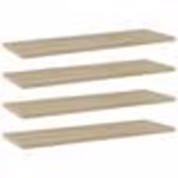 vidaXL Panneau de bibliothèque 4pcs Chêne sonoma 60x20x1,5cm Aggloméré