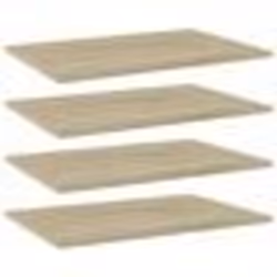 vidaXL Panneau de bibliothèque 4 pcs chêne sonoma bois d’ingénierie