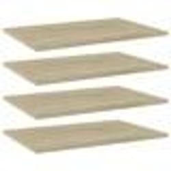 vidaXL Panneau de bibliothèque 4 pcs chêne sonoma bois d’ingénierie