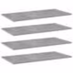vidaXL Panneaux de bibliothèque 4 pcs gris béton bois d’ingénierie