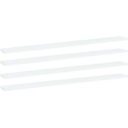 Panneaux de bibliothèque 4 pcs Blanc 100x10x1,5 cm Aggloméré Vidaxl