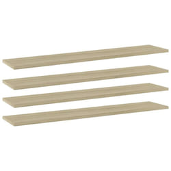 Vidaxl - Panneaux bibliothèque 4 pcs Chêne sonoma 100x20x1,5cm Aggloméré