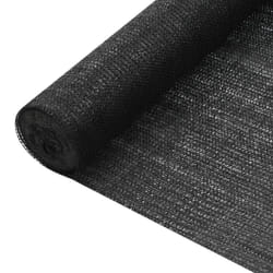vidaXL Filet brise-vue Noir 3,6x10 m PEHD 75 g/m² - TU