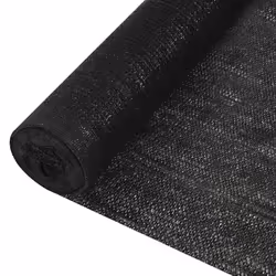 vidaXL Filet brise-vue Noir 1x50 m PEHD 150 g/m² - TU