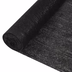 vidaXL Filet brise-vue Noir 1x25 m PEHD 195 g/m² - TU