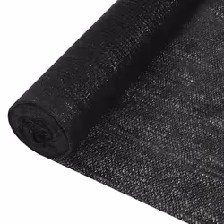 vidaXL Filet brise-vue Noir 1,2x10 m PEHD 195 g/m²