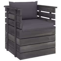 VidaXL 3061719, Bois, Tissu, Polyester, Adultes et enfants, 6 cm, 60 cm, 60 cm