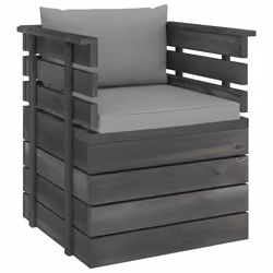 VidaXL 3061720, Bois, Tissu, Polyester, Adultes et enfants, 6 cm, 60 cm, 60 cm