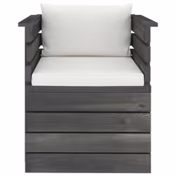VidaXL 3061721 banc de jardin Bois, Tissu, Polyester