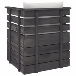 VidaXL 3061721 banc de jardin Bois, Tissu, Polyester - Vue supplémentaire 5