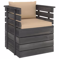 VidaXL 3061722, Bois, Tissu, Polyester, Adultes et enfants, 6 cm, 60 cm, 60 cm