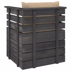 VidaXL 3061722 banc de jardin Bois, Tissu, Polyester - Vue supplémentaire 5