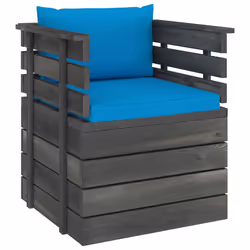 VidaXL 3061723, Bois, Tissu, Polyester, Adultes et enfants, 6 cm, 60 cm, 60 cm