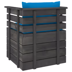 VidaXL 3061723 banc de jardin Bois, Tissu, Polyester - Vue supplémentaire 5