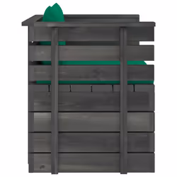 VidaXL 3061724 banc de jardin Bois, Tissu, Polyester - Vue supplémentaire 4