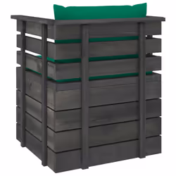 VidaXL 3061724 banc de jardin Bois, Tissu, Polyester - Vue supplémentaire 5