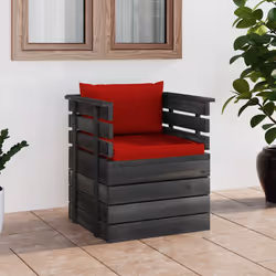 VidaXL 3061725 banc de jardin Bois, Tissu, Polyester