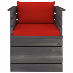 VidaXL 3061725 banc de jardin Bois, Tissu, Polyester