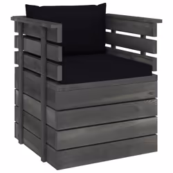 VidaXL 3061726, Bois, Tissu, Polyester, Adultes et enfants, 6 cm, 60 cm, 60 cm