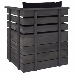 VidaXL 3061726 banc de jardin Bois, Tissu, Polyester - Vue supplémentaire 5
