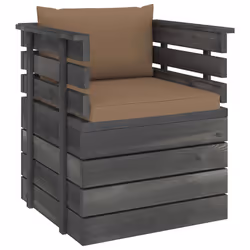 VidaXL 3061727, Bois, Tissu, Polyester, Adultes et enfants, 6 cm, 60 cm, 60 cm