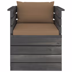VidaXL 3061727 banc de jardin Bois, Tissu, Polyester