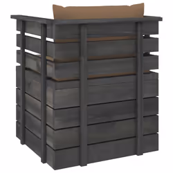 VidaXL 3061727 banc de jardin Bois, Tissu, Polyester - Vue supplémentaire 5