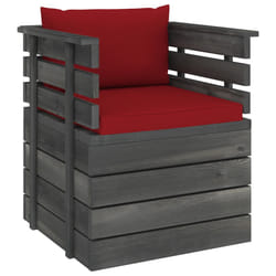 VidaXL 3061728 banc de jardin Bois, Tissu, Polyester