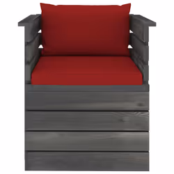 VidaXL 3061728 banc de jardin Bois, Tissu, Polyester