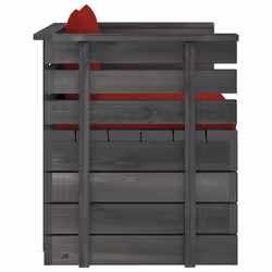 VidaXL 3061728 banc de jardin Bois, Tissu, Polyester - Vue supplémentaire 4