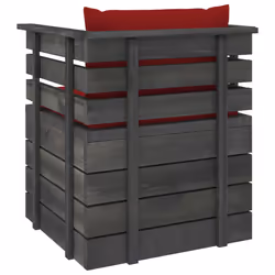 VidaXL 3061728 banc de jardin Bois, Tissu, Polyester - Vue supplémentaire 5