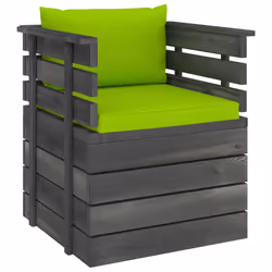 VidaXL 3061730, Bois, Tissu, Polyester, Adultes et enfants, 6 cm, 60 cm, 60 cm