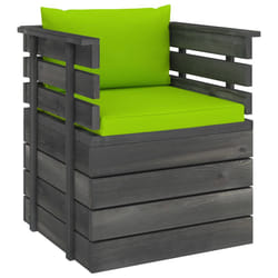 VidaXL 3061730 banc de jardin Bois, Tissu, Polyester