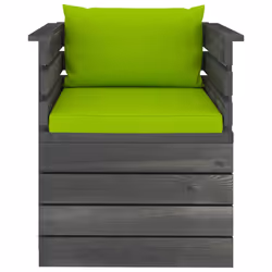VidaXL 3061730 banc de jardin Bois, Tissu, Polyester