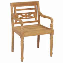 VidaXL 3062132 chaise d'extérieur Terrace Siège rembourré Teck Vert