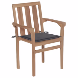 VidaXL 3062208 chaise d'extérieur Terrace Siège rembourré Teck Anthracite