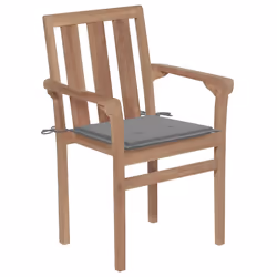 VidaXL 3062209 chaise d'extérieur Terrace Siège rembourré Teck Gris - Vue supplémentaire 2