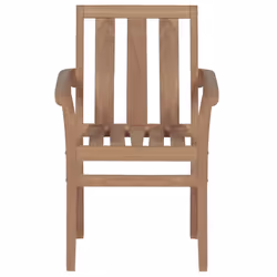 VidaXL 3062211 chaise d'extérieur Terrace Siège rembourré Teck Beige - Vue supplémentaire 4