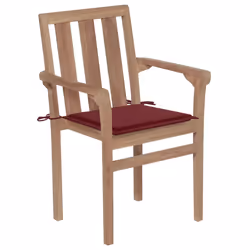 VidaXL 3062217 chaise d'extérieur Terrace Siège rembourré Teck Rouge - Vue supplémentaire 2