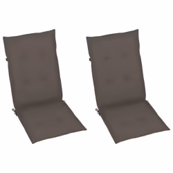 VidaXL 3062384 chaise d'extérieur Terrace Siège rembourré Teck Taupe - Vue supplémentaire 6