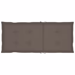 VidaXL 3062384 chaise d'extérieur Terrace Siège rembourré Teck Taupe - Vue supplémentaire 8