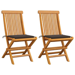 VidaXL 3062468 chaise d'extérieur Terrace Siège rembourré Teck Taupe