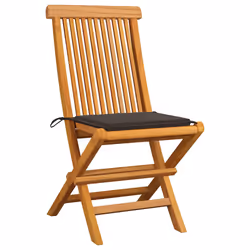 VidaXL 3062468 chaise d'extérieur Terrace Siège rembourré Teck Taupe
