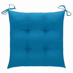 VidaXL 3062479 chaise d'extérieur Terrace Siège rembourré Teck Bleu - Vue supplémentaire 7