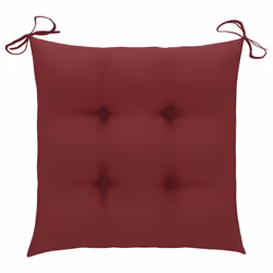 VidaXL 3062484 chaise d'extérieur Terrace Siège rembourré Teck Rouge - Vue supplémentaire 7